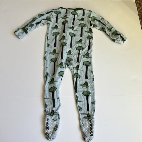 Kickee Pants Dinosaur Bamboo Zipper Sleeper 6-9m Baby - Picture 8 of 10